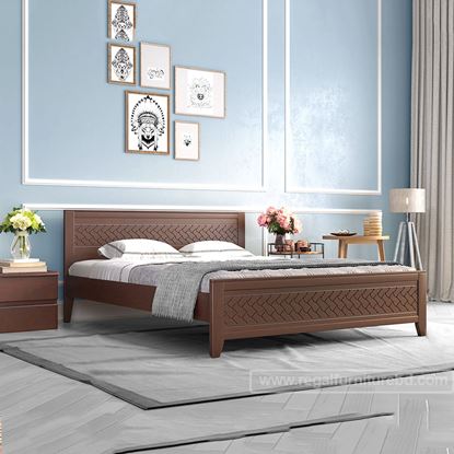 Picture of Wooden Bed Item Name: BDH-345-3-1-20(AIRY)