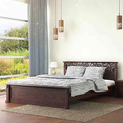 Picture of Wooden Bed Item Name: BDH-309-3-1-20