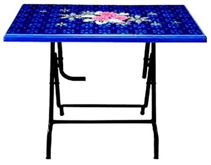 Picture of Restaurant Table Steel Leg Printed Noble SM Blue