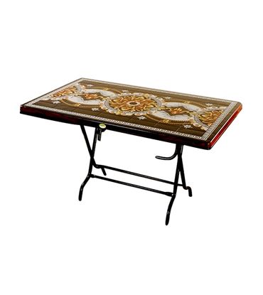 Picture of 4 Seated Deluxe Table-Print R/W Royal (St/L)-TEL