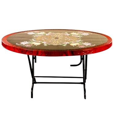 Picture of 6 Seated Deluxe Table-Print R/W Flower St/L TEL