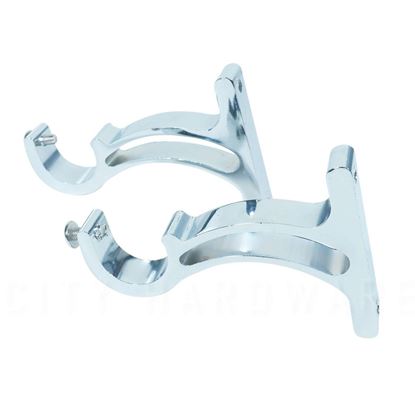 Picture of 4 Inch Single CP Curtain Rod Holder Side Clum For 1 Inch Pipe