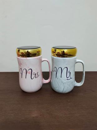 Picture of Mr Mrs Mug With Cover - 1pis